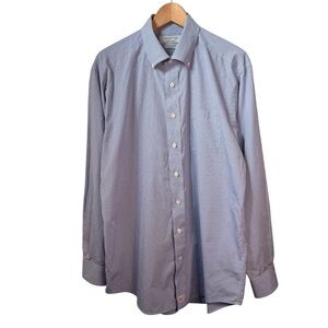 Vineyard Vines Murray Button Down Shirt Size Large Blue Gingham 2-Ply Cotton